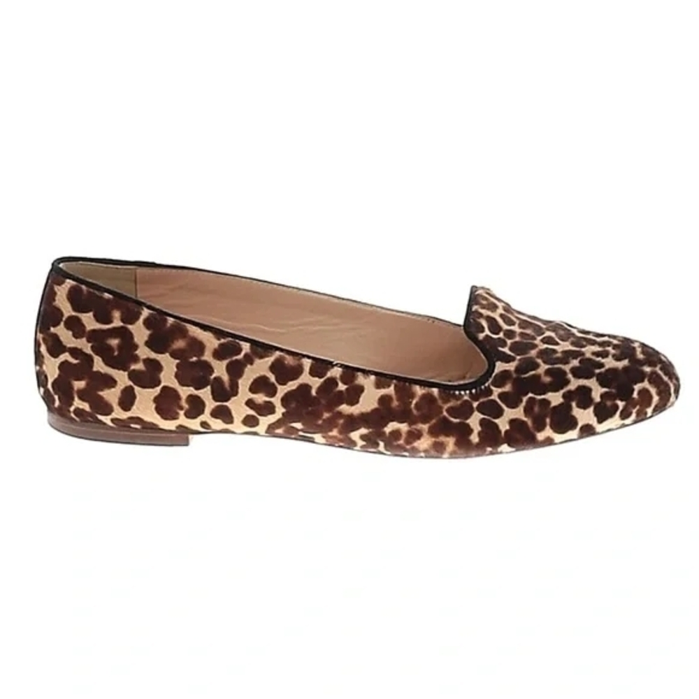 J.Crew leopard calf hair ballet flats. Leopard Print Women's Loafers